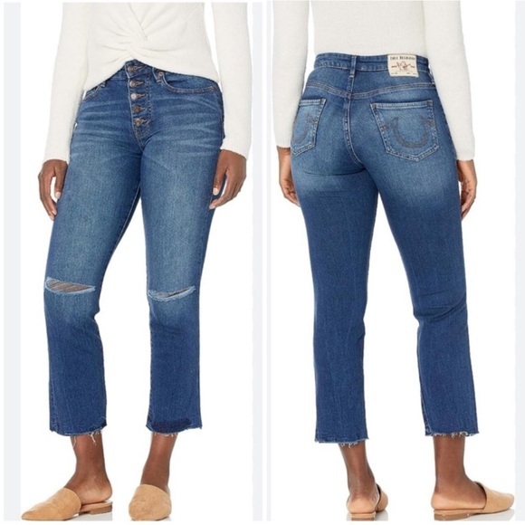 TRUE RELIGION “STARR’Cropped Jeans